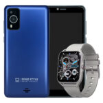 Smartphone Soho Style 5.5" DS 2/16GB Blue + Smartwatch G-Tide Q1 Gray