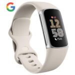 Relógio Smartwatch Fitbit Charge 6 Google Integrado - Porcelain Silver