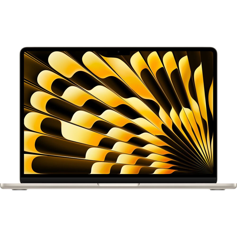 15340644504-macbook-air-2025-m4-13inch-starlight-1.jpg Apple MacBook Air 13.6" M4 16GB RAM/256GB SSD MW0Y3LL/A (2025) - Starlight - Imagem 1