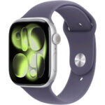 Apple Watch Series 11 46mm GPS MEVA4LW/A Aluminum Silver/Sport Band Purple Fog M/L