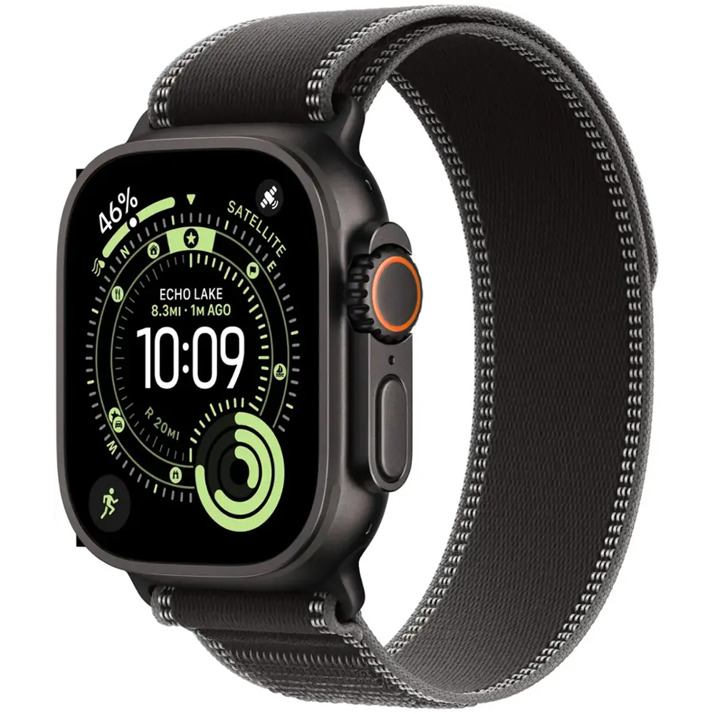 15382765422-ultra-3-49mm-titanium-charcoal-trail-loop.jpg Apple Watch Ultra 3 49 MM GPS + Celular MF1H4X/A (2025) - Black Titanium/Charcoal Trail Loop M/L - Imagem 1