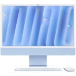 Apple iMac M4 24.4" 16GB RAM/256GB SSD MWUF3LL/A (2024) - Blue
