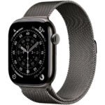 Apple Watch Series 11 46mm GPS + Celular MFD44LW/A Titanium Black/Slate Milanese Loop M/L