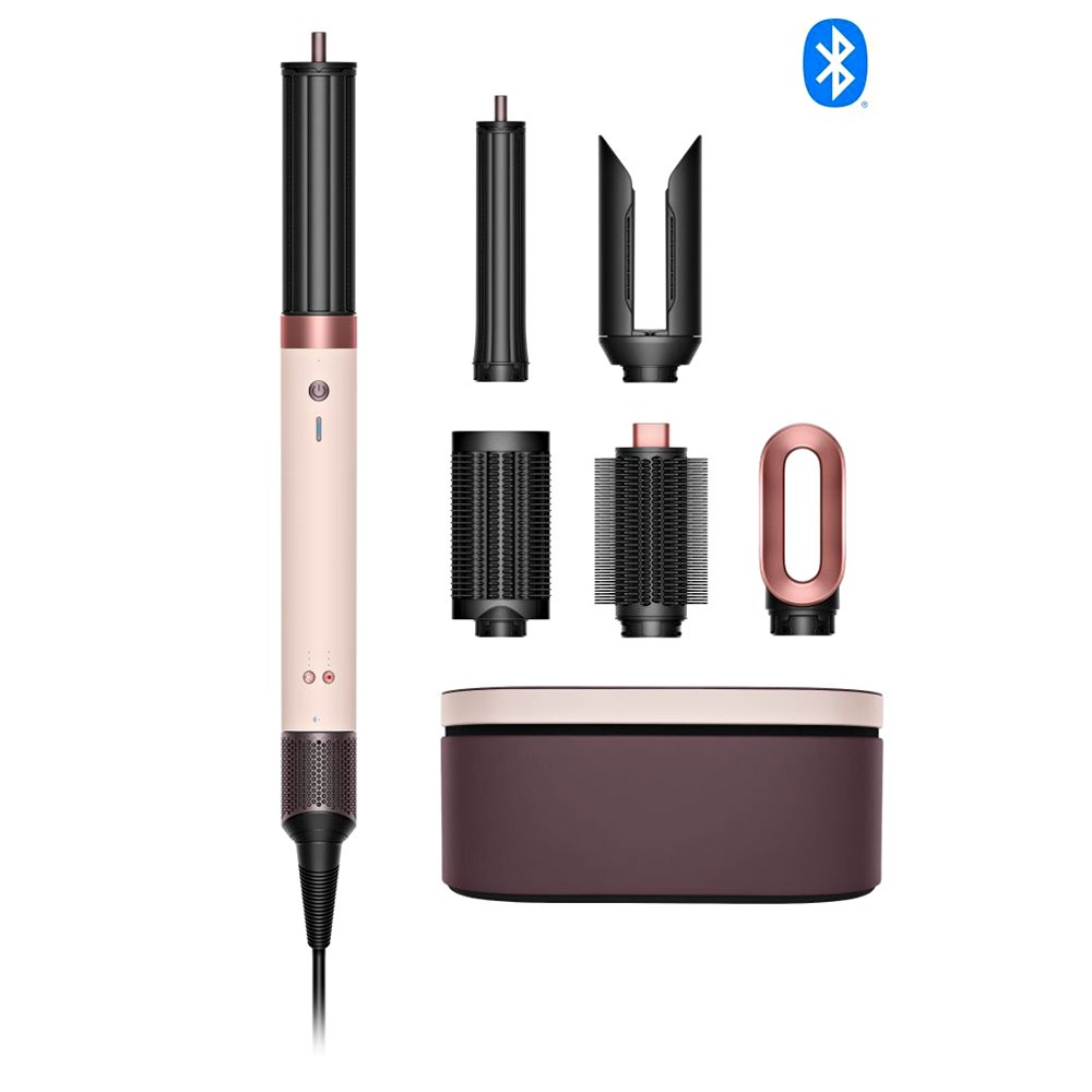 15423687647-hs09-airwrap-co-anda2x-ceramic-pink-rose-gold-1.jpg Modelador de Cabelo Dyson Airwrap Co-anda2x Straight+Wavy HS09 1700W 220~240V/50-60Hz - Ceramic Pink/Rose Gold - Imagem 1