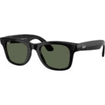 Oculos Ray Ban Meta Wayfarer RW4008 Shiny Black /G15 Green (64501)