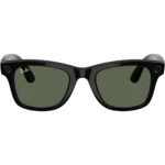 Oculos Ray Ban Meta Wayfarer RW4008 Shiny Black /G15 Green (64501) - Imagem 2