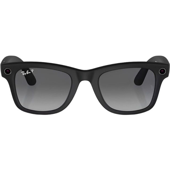 Oculos Ray Ban Meta Wayfarer RW4008 F-Matte Black L-Polarized Gradient Graphite (59287) - Imagem 2