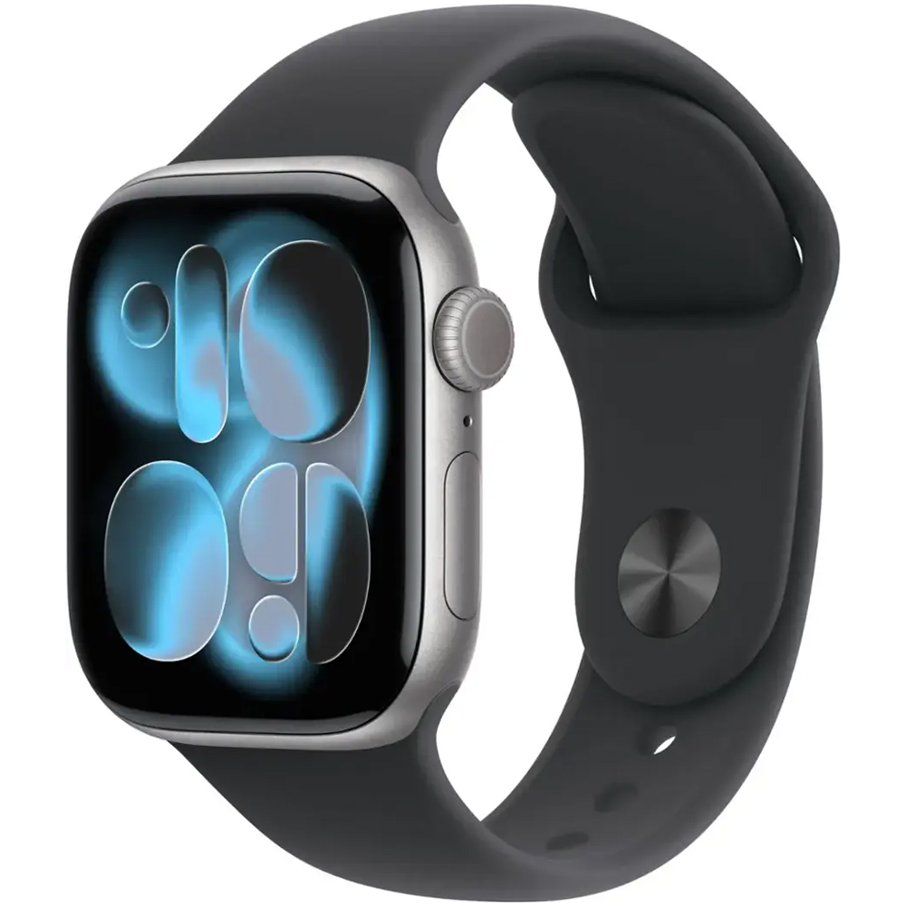 15381923615-series-11-42mm-gps-aluminum-silver-sport-band-space-gray.jpg Apple Watch Series 11 46mm GPS MEV44LW/A Aluminum Silver/Sport Band Space Gray M/L - Imagem 1