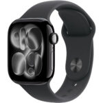 Apple Watch Series 11 42mm GPS + Celular MF834LW/A Aluminum Jet Black/Sport Band Jet Black S/M