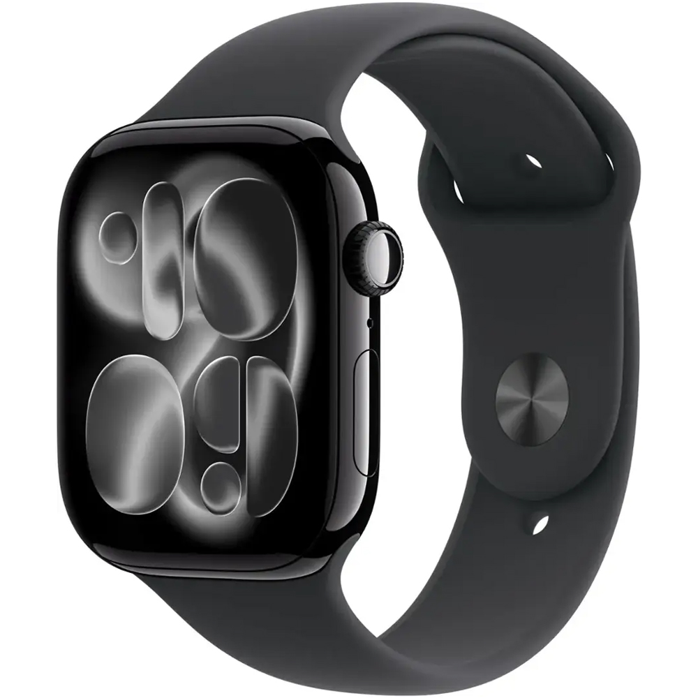 15381923920-series-11-46mm-gps-aluminum-jet-black-sport-band-jet-black.jpg Apple Watch Series 11 46mm GPS MEUX4LW/A Aluminum Jet Black/Sport Band Jet Black M/L - Imagem 1