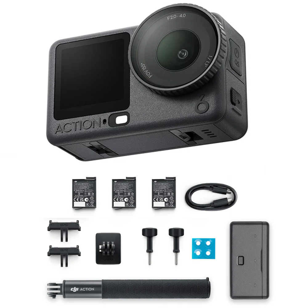 15485410604-action6adventurecombo.jpg Câmera de Ação Dji Osmo Action 6 Adventure Combo - Imagem 1