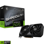 Placa de vídeo MSI GeForce RTX 5070 Shadow 2X OC Edition 12 GB GDDR7