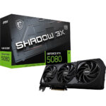Placa de Video Gigabyte GeForce RTX 5080 Shadow 3X OC Edition 16 GB GDDR7