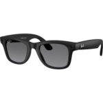 Oculos Ray Ban Meta Wayfarer Gen 2 RW4012 F-Matte Black-Polarized L-Gradient Graphite Lenses (64495)