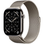 Apple Watch Series 11 46mm GPS + Celular MFD04LW/A Natural Titanium/Natural Milanese Loop M/L (59387)