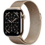Apple Watch Series 11 42mm GPS + Celular MF8Y4LW/A Titanium Gold/Gold Milanese Loop (51644)