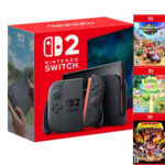 Console Nintendo Switch 2 Bundle Escolha 1 Jogo, Mario Kart/ Donkey Kong/ Pokemon Pokopia (67449)