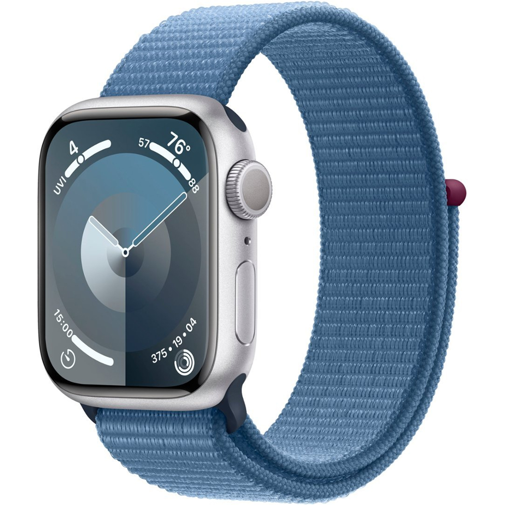 Apple Watch Series 9 41mm GPS Aluminum Silver/Sport Loop Winter Blue - Imagen 1