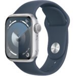 Apple Watch Series 9 41mm GPS Aluminum Silver/Sport Storm Blue S/M
