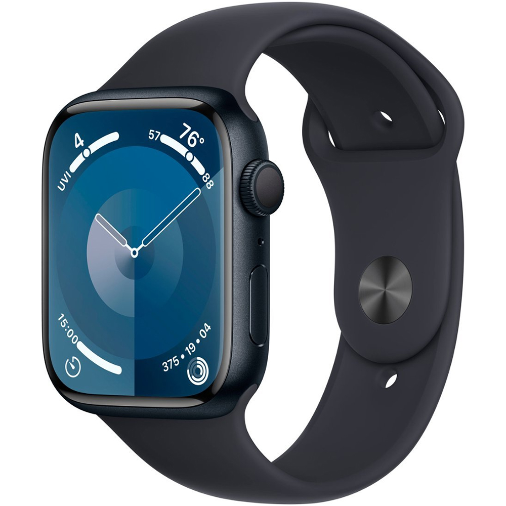 Apple Watch Series 9 45mm GPS Aluminum Midnight/Sport Band Midnight S/M - Imagen 1