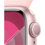 Apple Watch Series 9 45mm GPS Aluminum Pink/Sport Loop Light Pink - Imagen 3