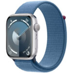 Apple Watch Series 9 45mm GPS Aluminum Silver/Sport Loop Winter Blue