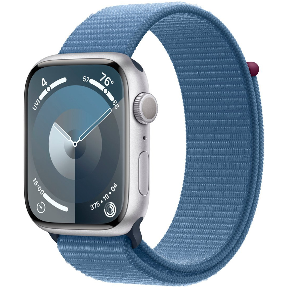 Apple Watch Series 9 45mm GPS Aluminum Silver/Sport Loop Winter Blue - Imagen 1
