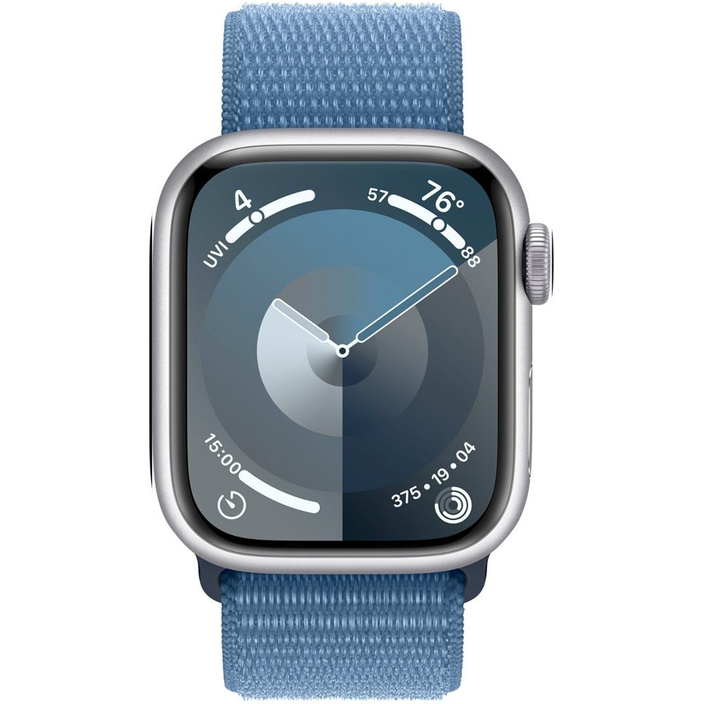 Apple Watch Series 9 45mm GPS Aluminum Silver/Sport Loop Winter Blue - Imagen 2