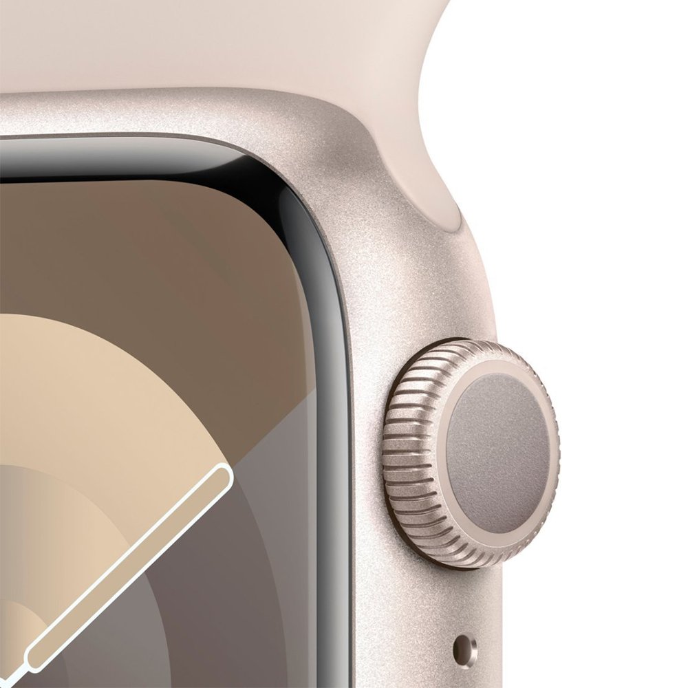 Apple Watch Series 9 41mm GPS Aluminum Starlight/Sport Band Starlight S/M - Imagen 3
